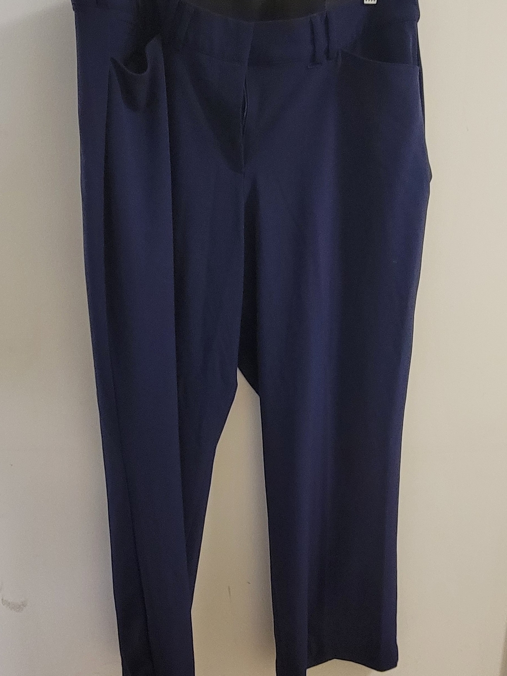 Lane Bryant Navy Blue Straight-Leg Pants